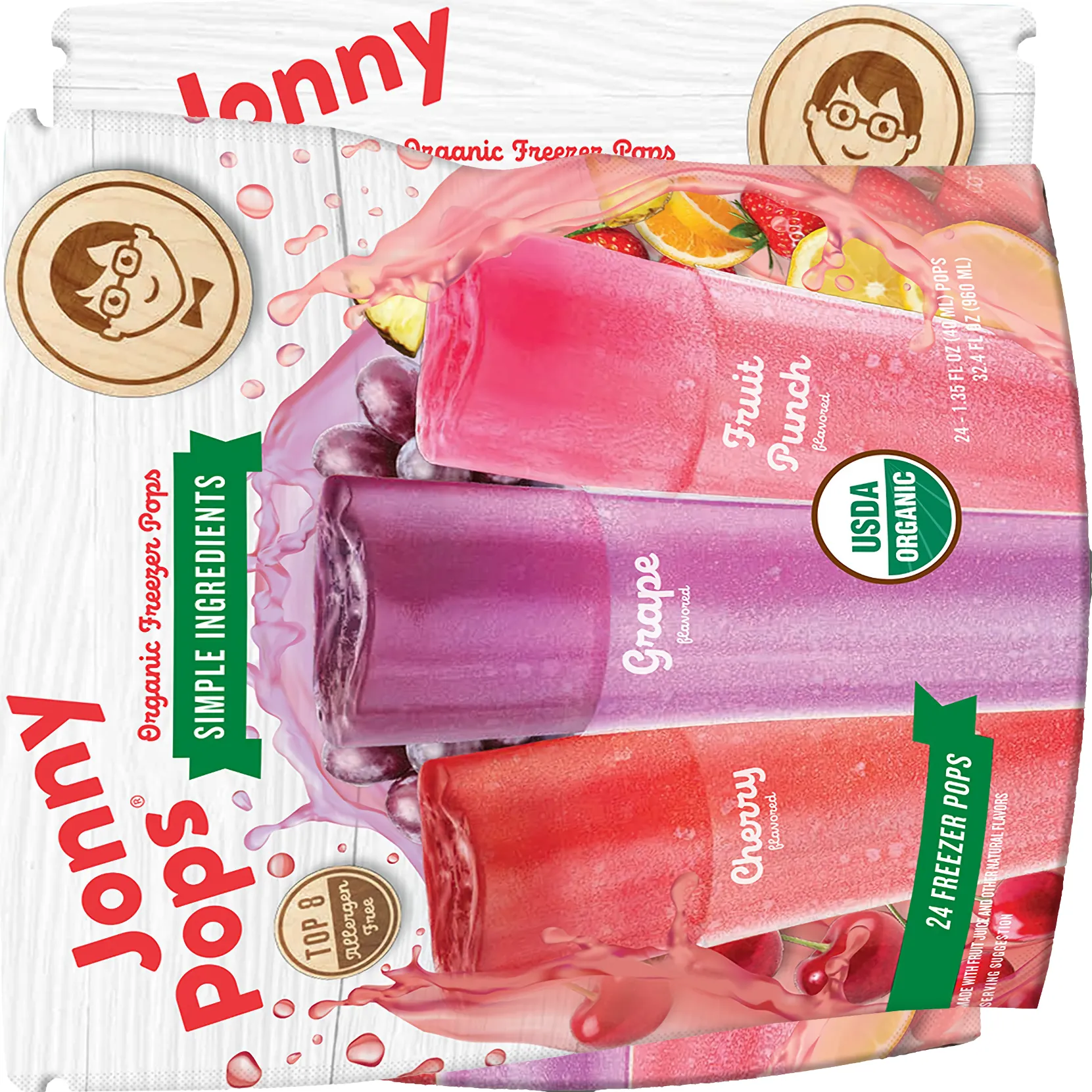 Free Jonny Pops Organic Freezer Pops
