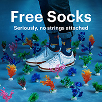 Get A Free Pair Of Socks By Ties