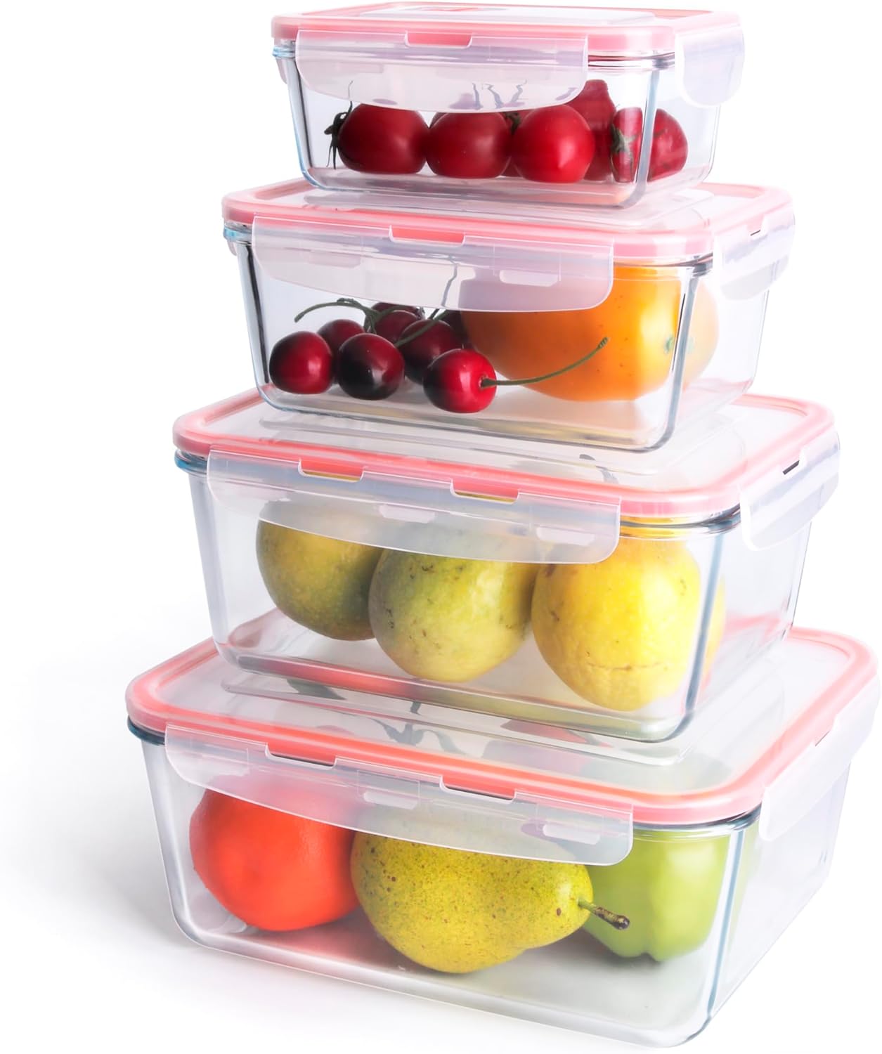 Free 8-Piece Glass Food Storage Container Set