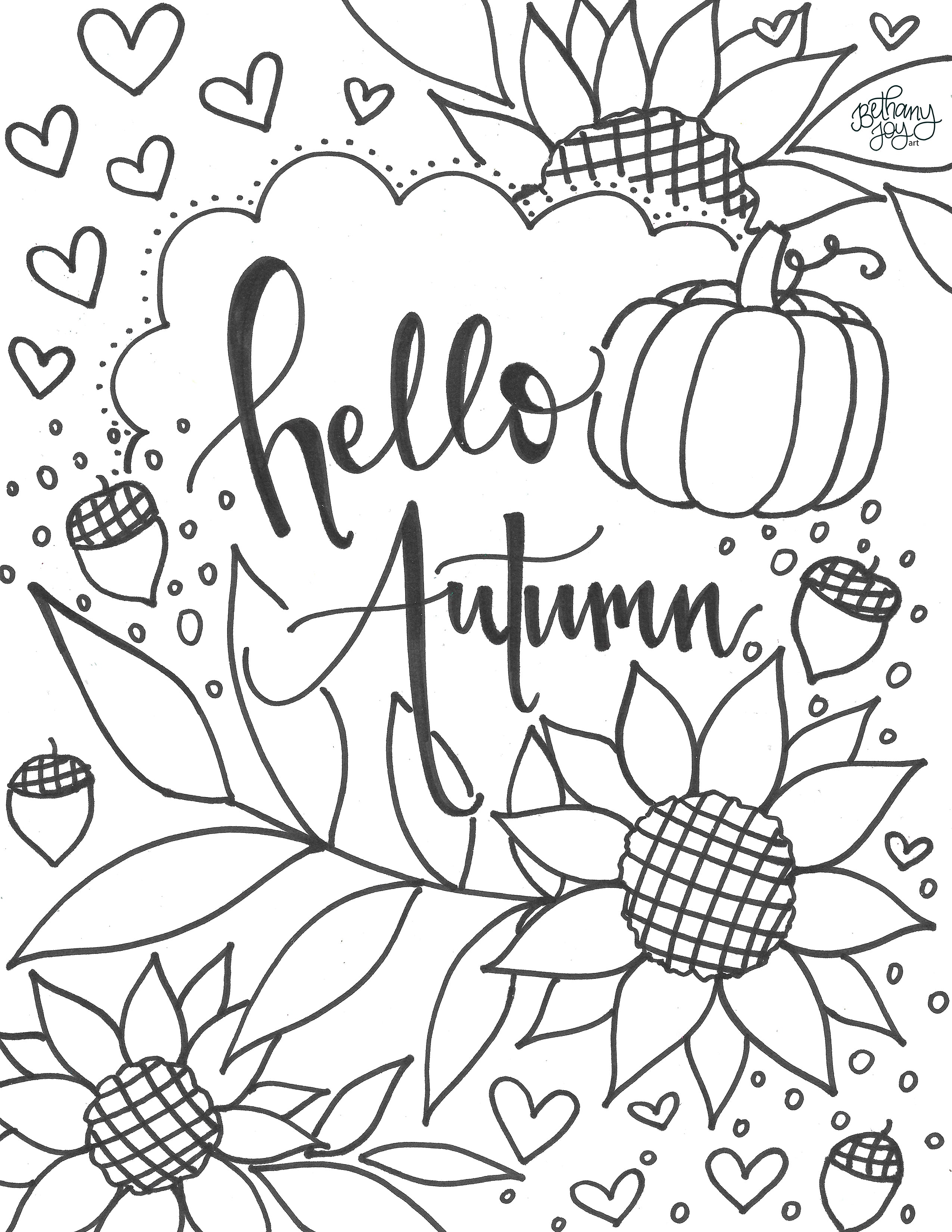 Free Autumn Coloring Pages from ColorGen Pros
