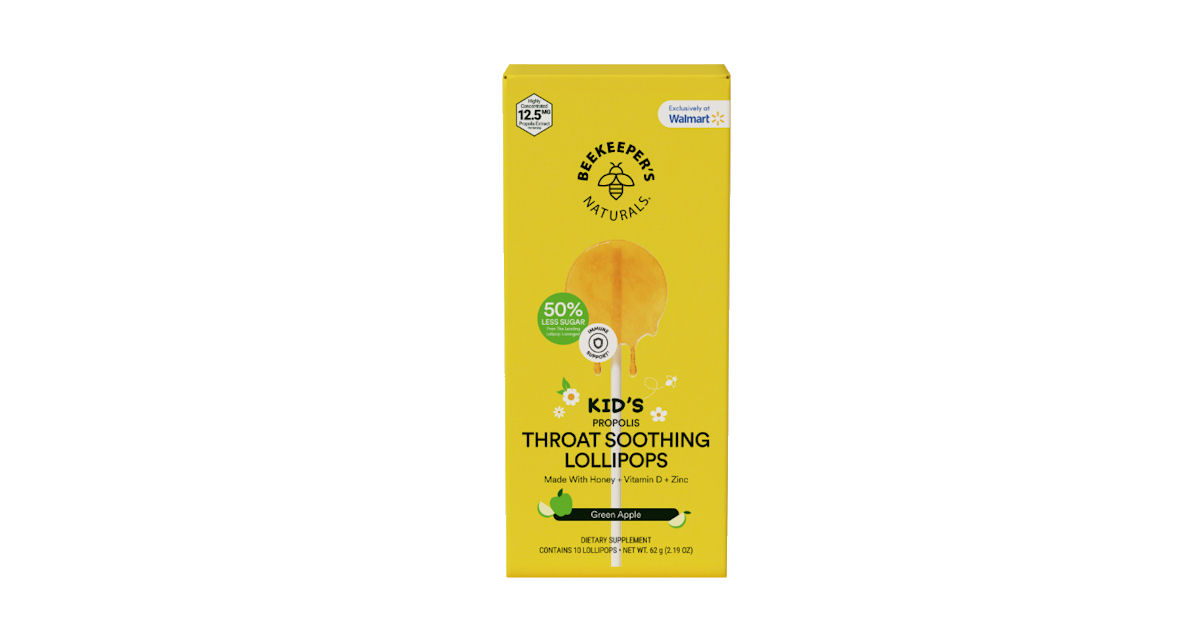 Free Beekeepers Naturals Kids Throat Soothing Pops from Social Nature