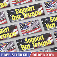 Claim Your FREE Military Times &quot;Support the Troops&quot; sticker