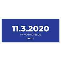 Claim Your Free Limited-Edition "I'M Voting Blue" Bumper Sticker
