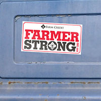 Claim your FREE Farmer Strong Bumper Sticker