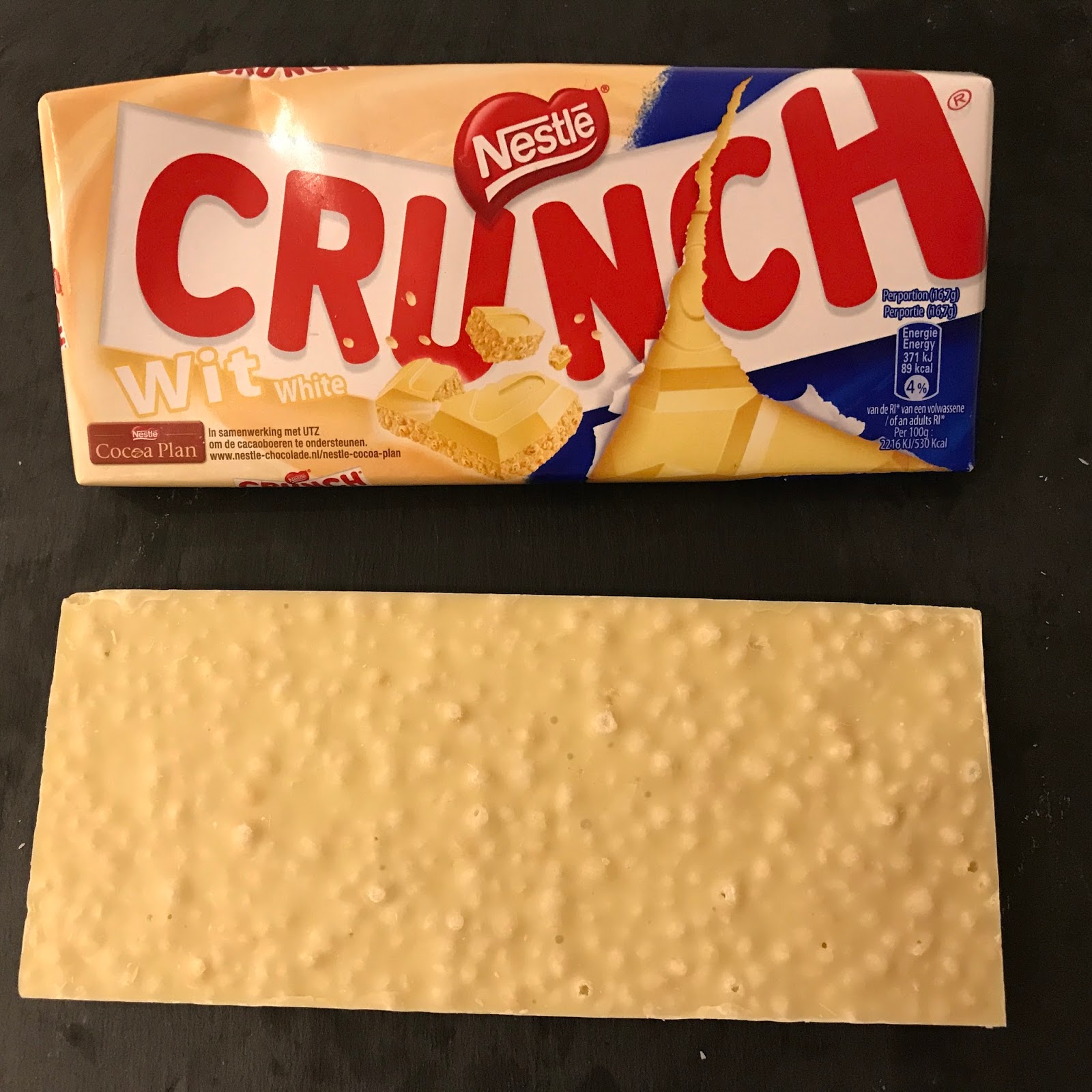 Free Crunch White Chocolate Candy Bar