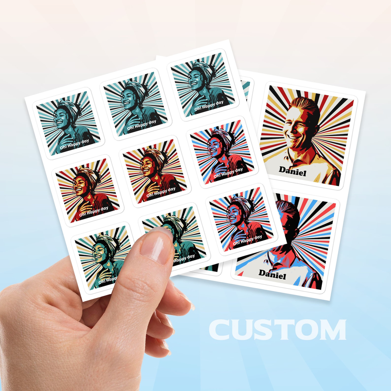 Free Custom Photo Stickers from Pickle