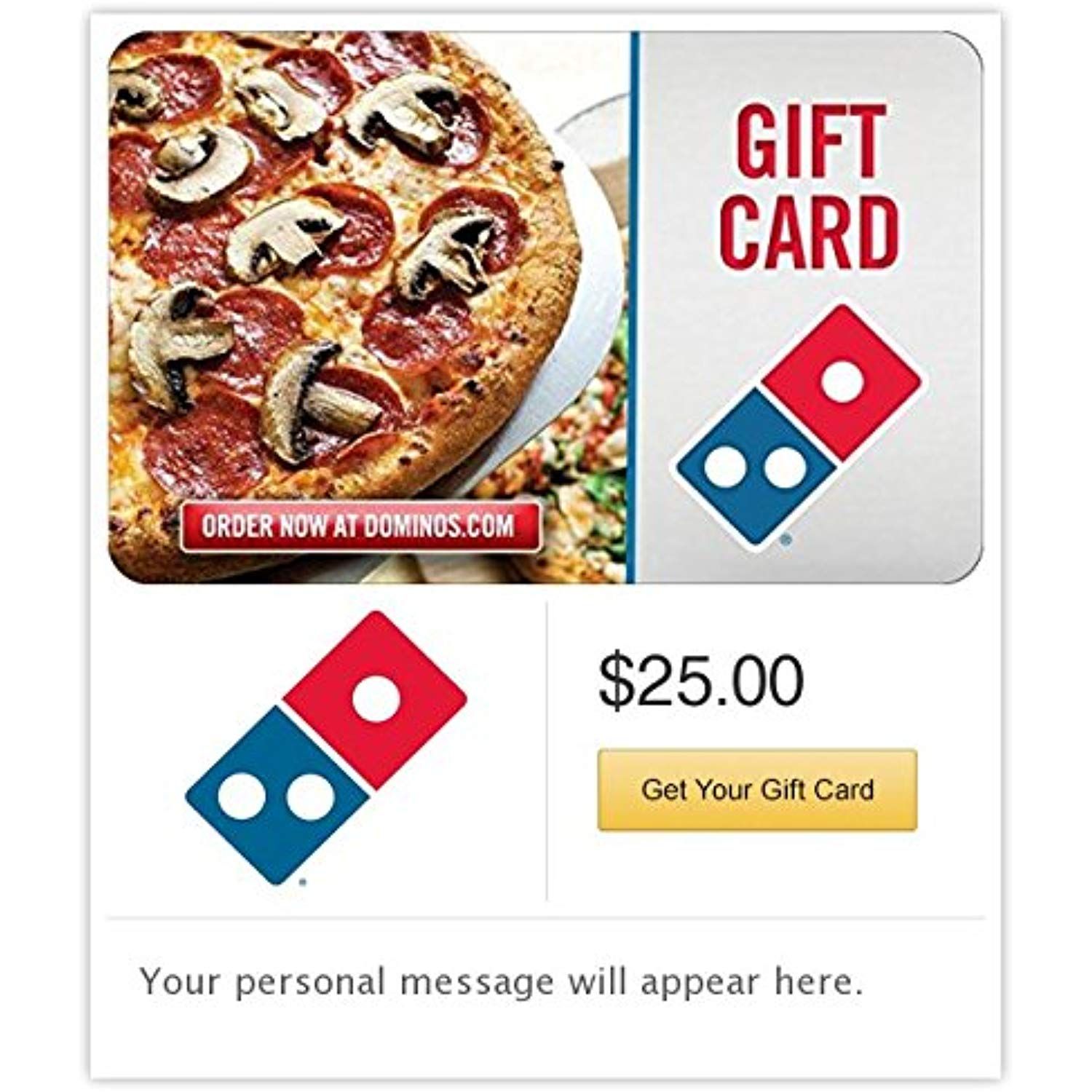 Free Dominos Pizza Gift Cards