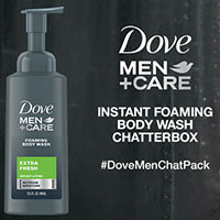 Get a chance to receive a FREE Sample of Dove Men+Care Instant Foaming Body Wash