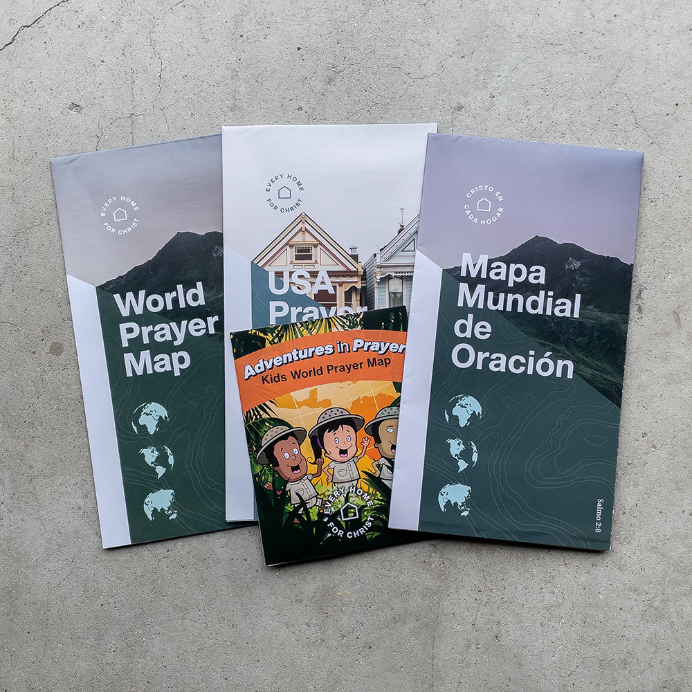 Free World Prayer Map from Every Home for Christ