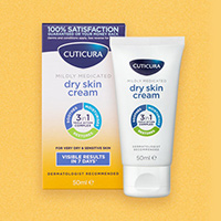 Receive a FREE Cuticura Mildly Medicated Dry Skin Cream
