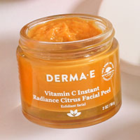 Claim your FREE Derma E Vitamin C Instant Radiance Citrus Facial Peel Sample