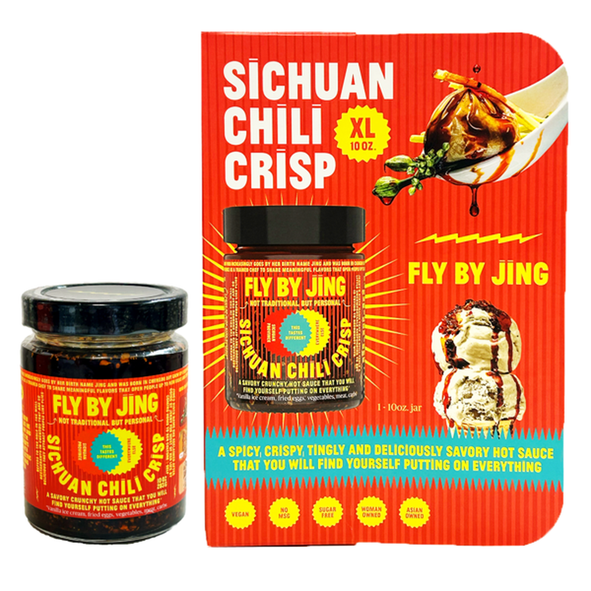 Free Fly By Jing Sichuan Chili Crisp Jar from Aisle