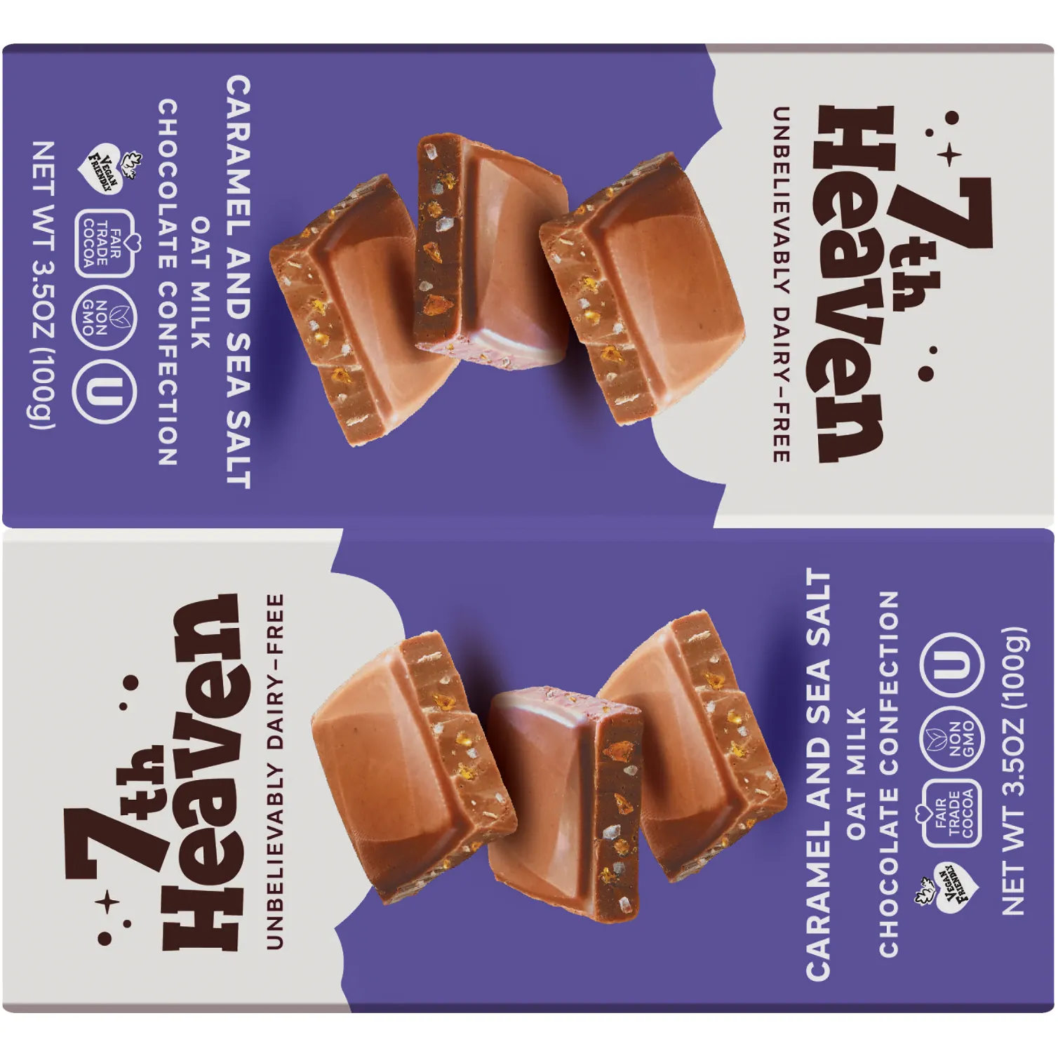 Free 7Th Heaven 3.5 Oz Vegan Milk Chocolate Bar