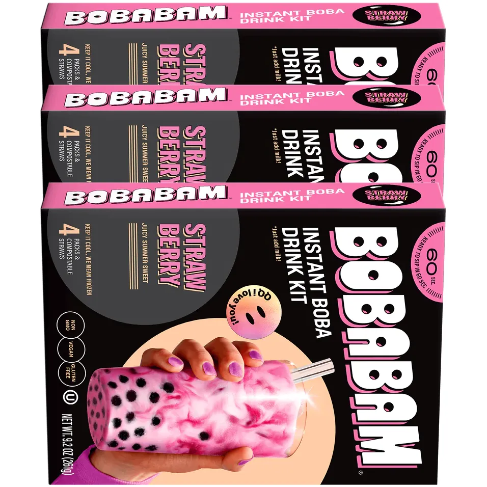 Free Instant Boba Drink Packs By Bobabam Worth $7.99