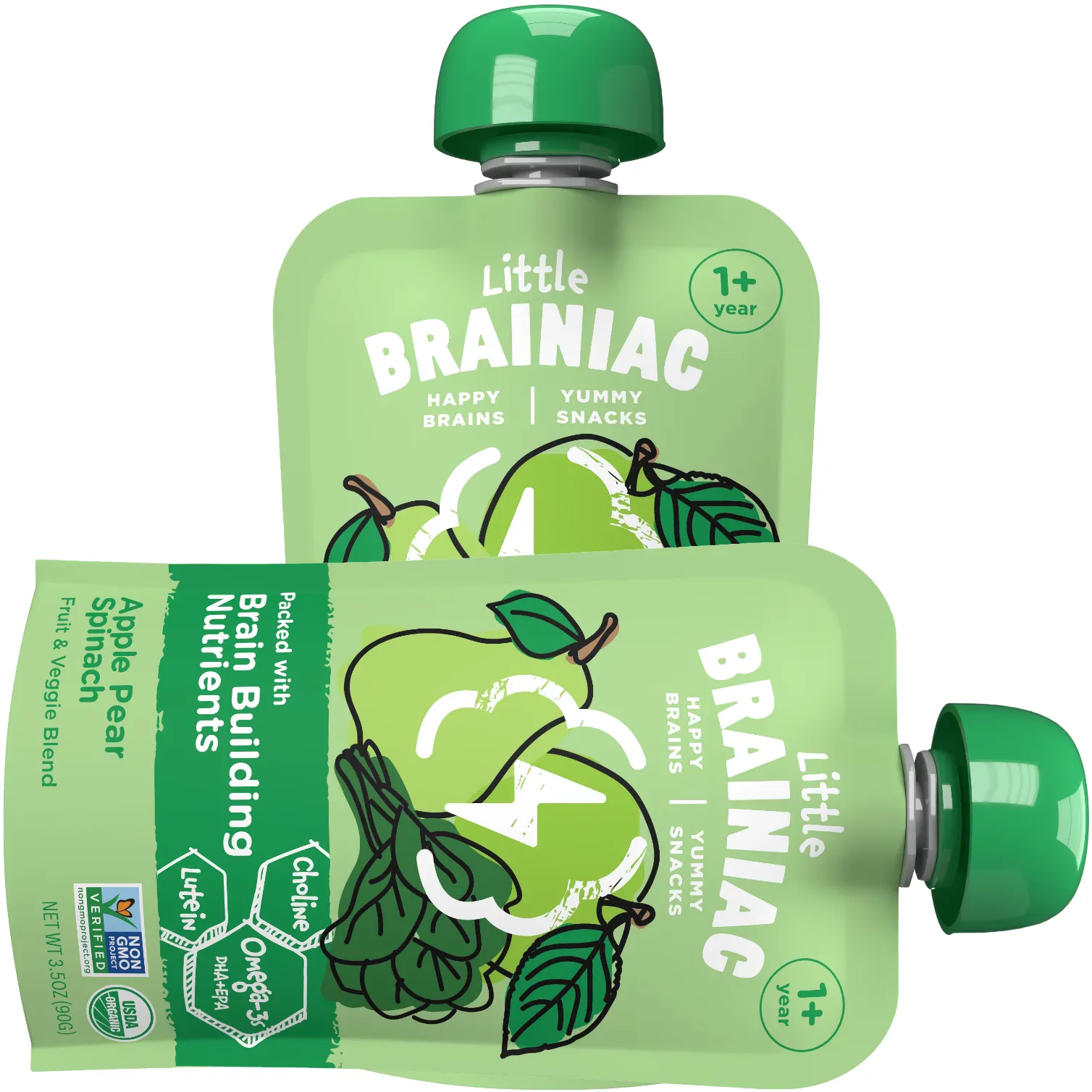 Free Brainiac Foods Organic Fruit/Veg Pouches