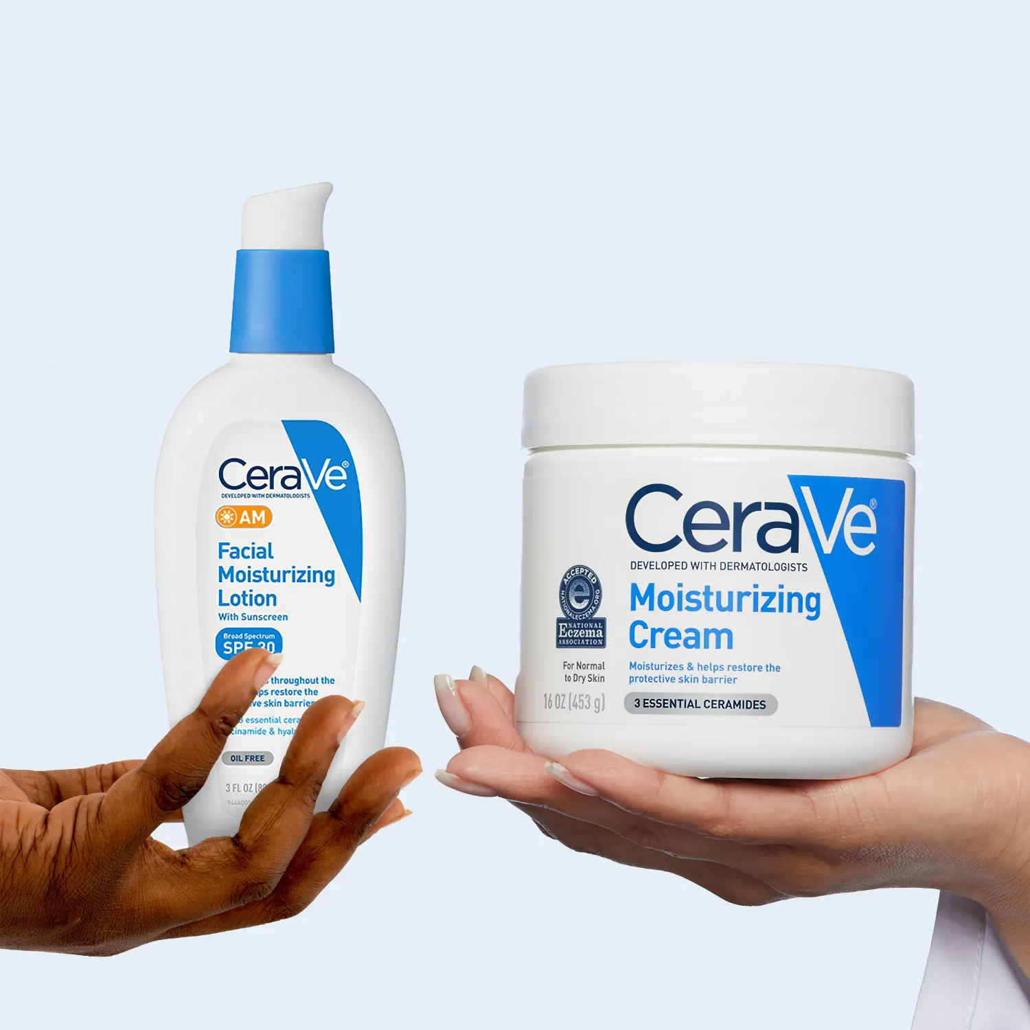 Free CeraVe Moisturizing Cream & AM Lotion bundle
