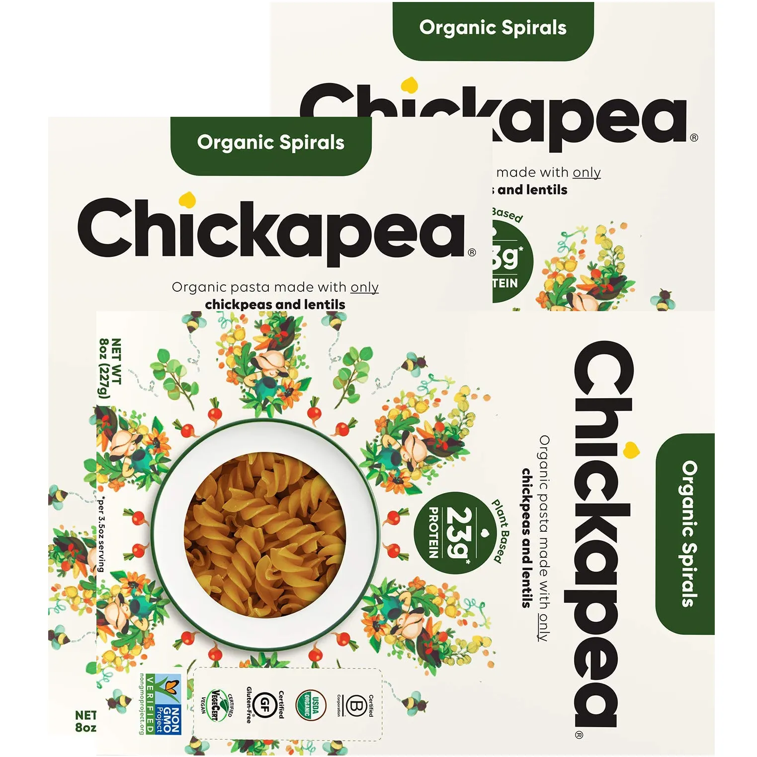 Free Chickapea Organic Spirals