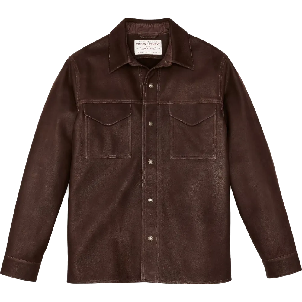 Free Filson Full Grain Leather Jac-Shirt