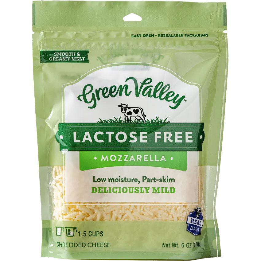 Free Green Valley Lactose-Free Shredded Cheese- Mozzarella Or Mexican