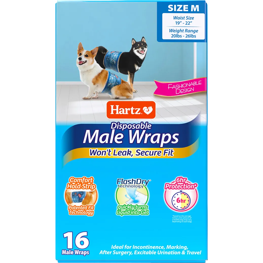 Free Hartz Disposable Male Wraps For Dogs