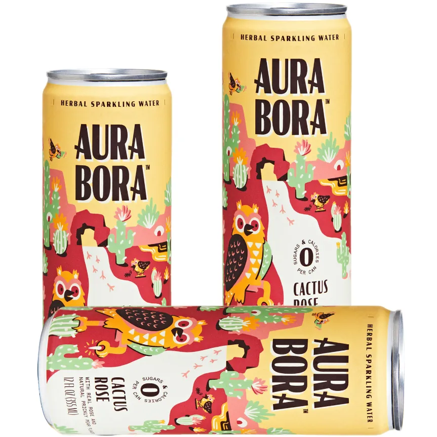 Free Herbal Sparkling Water (6-Pack) By Aura Bora