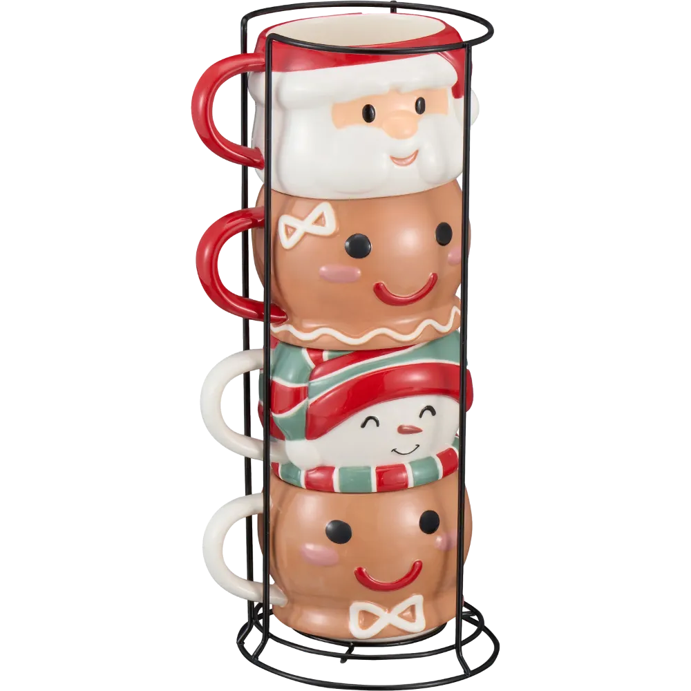 Free Holiday-Time Mug Stacking Set