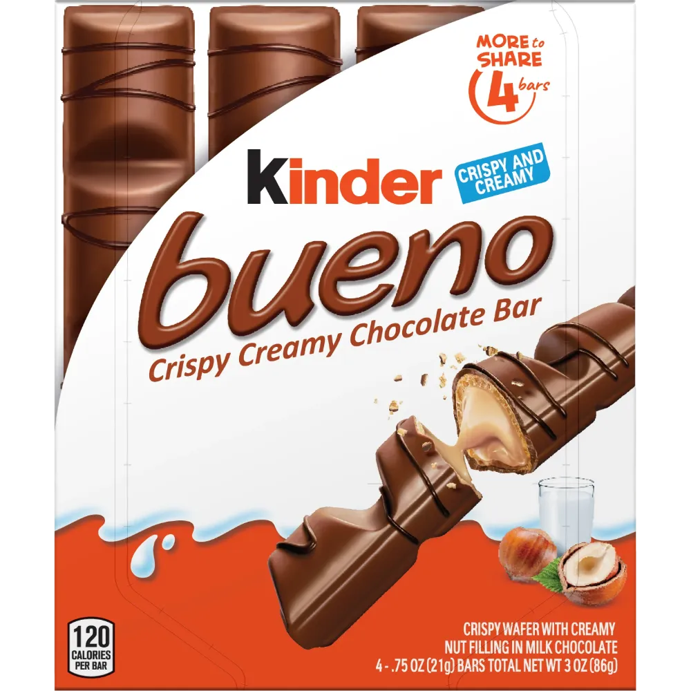 Free Kinder Bueno Milk Chocolate And Hazelnut Cream Bar