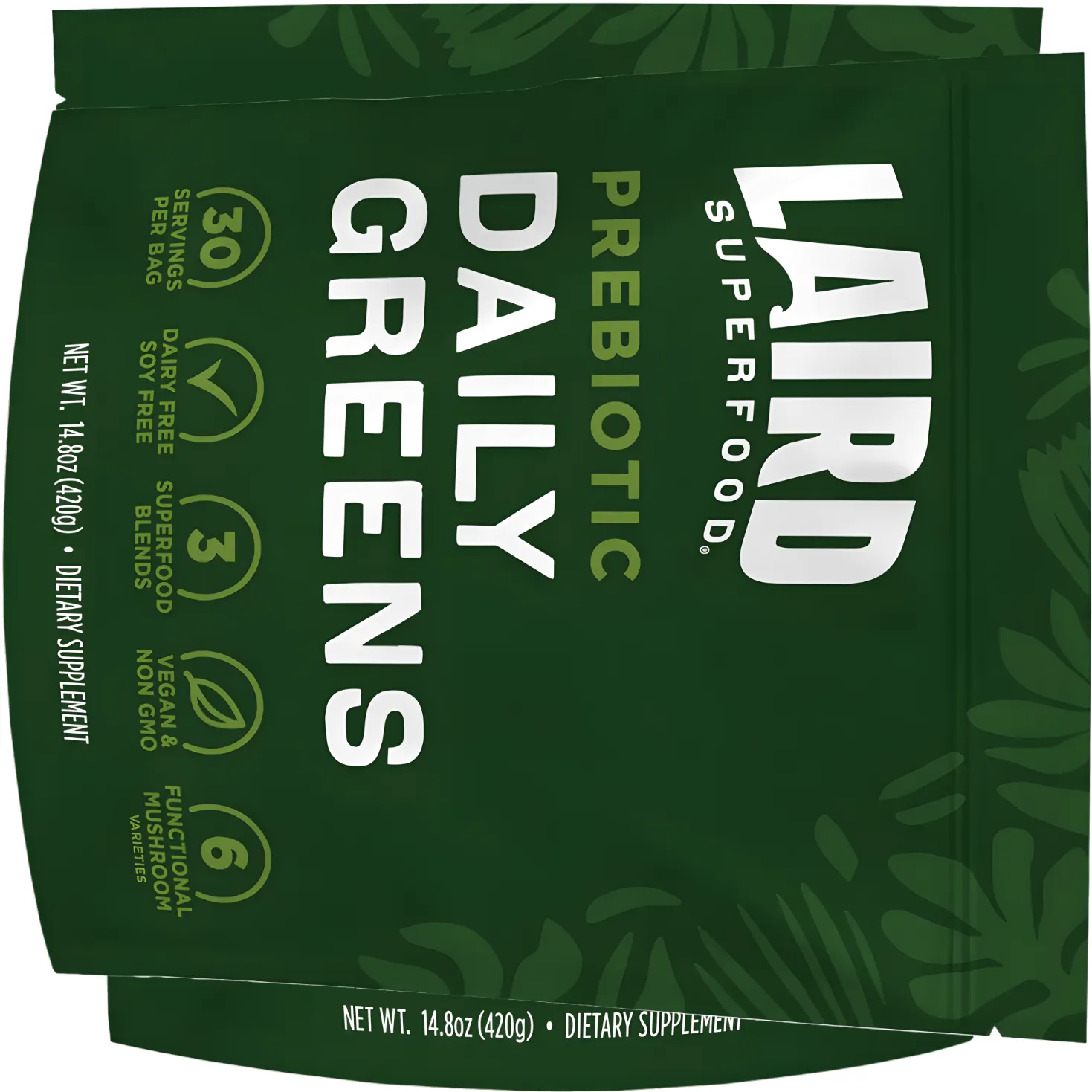 Free Laird Superfood Prebiotic Daily Greens Powder
