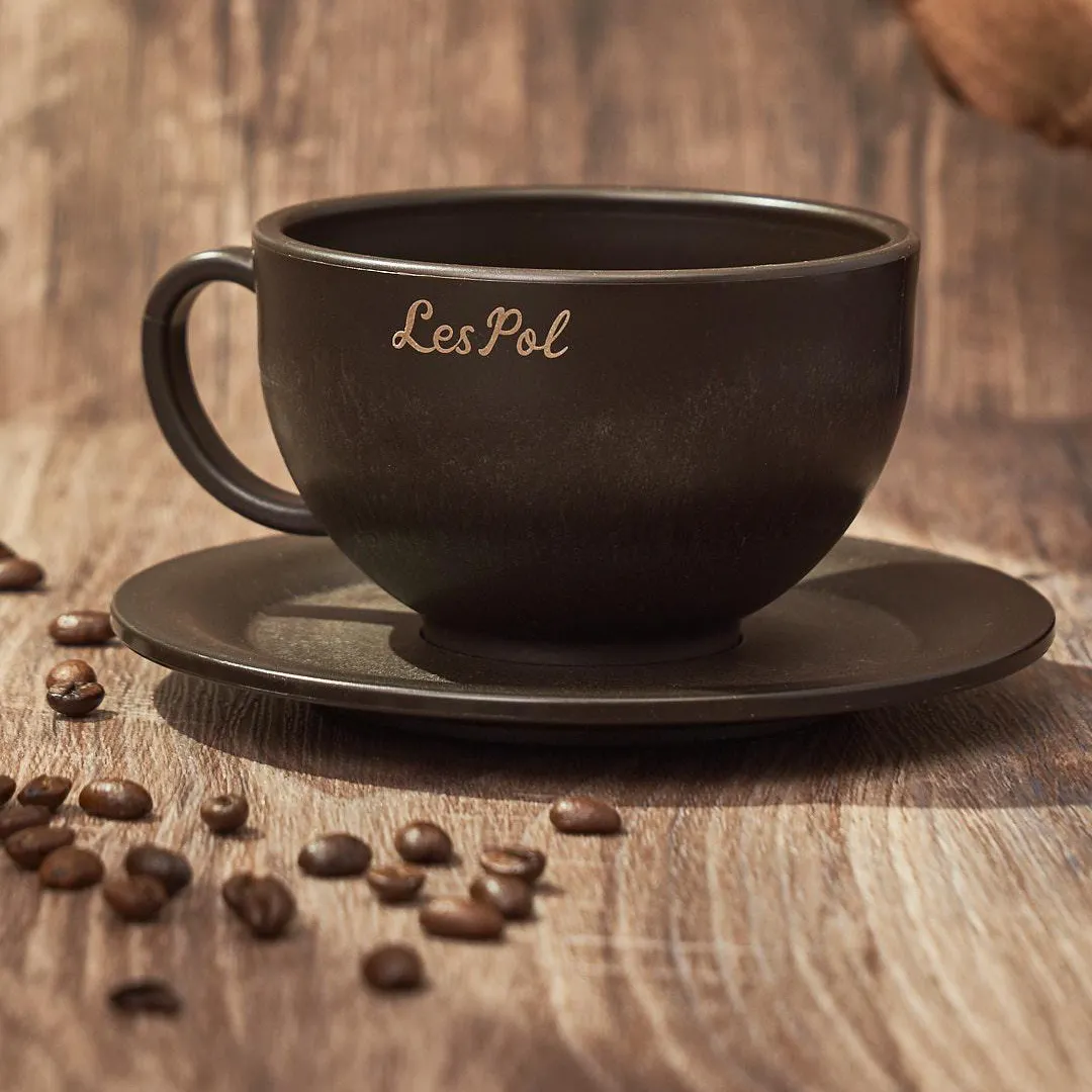 Free Lespol Coffee Cup & Saucer Set Made From Coffee Waste