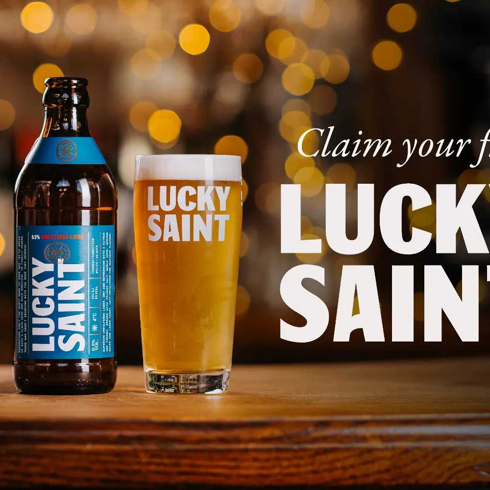 Free Lucky Saint Drink