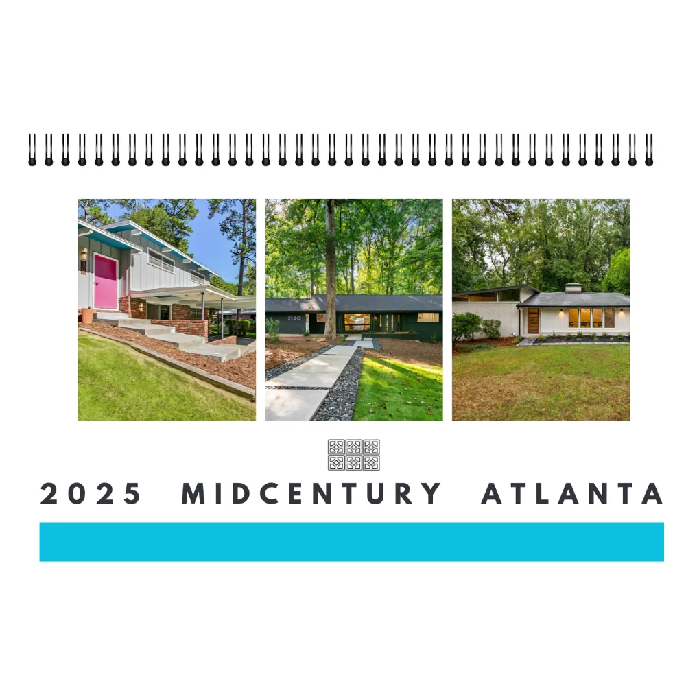 Free Midcentury Atlanta 2025 Calendar