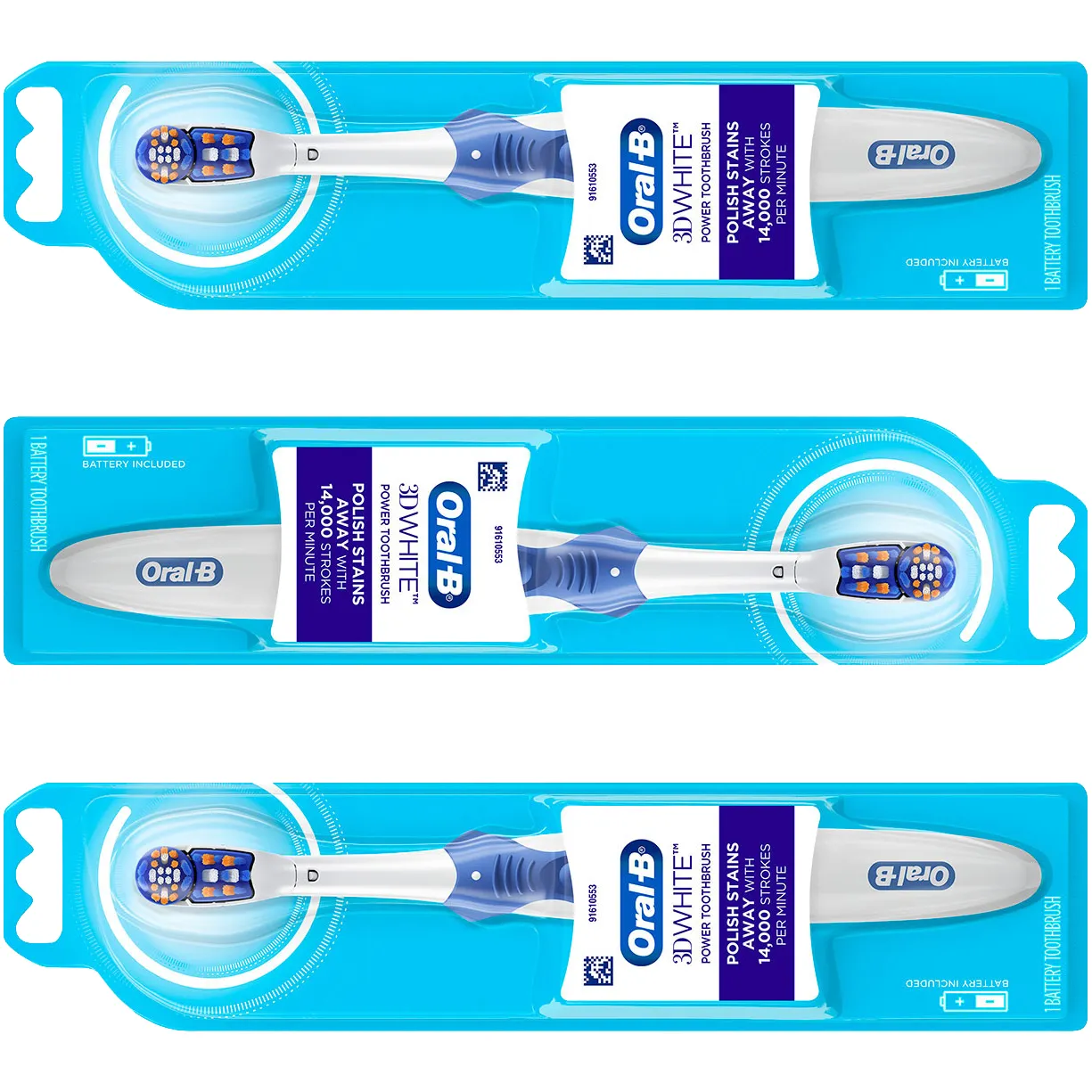 Free Oral-B 3D White Battery Toothbrush