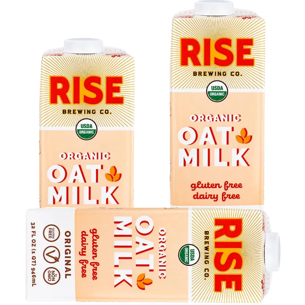 Free Organic Oat Milk By RISE Brewing Co