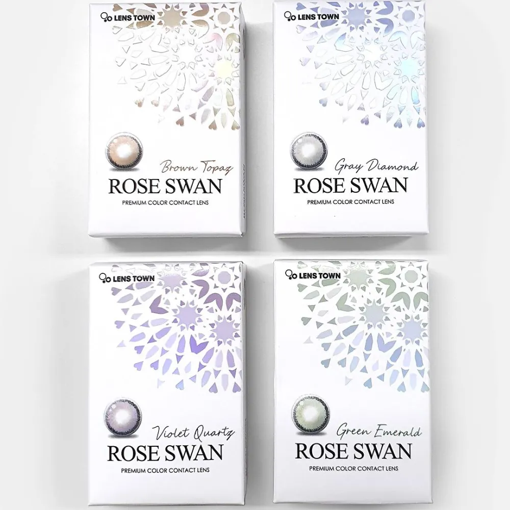 Free Rose Swan Colored Contact Lenses