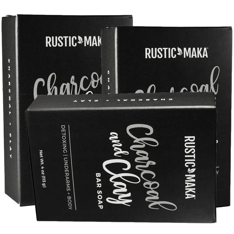 Free Rustic Maka Charcoal &amp; Clay Bar Soap