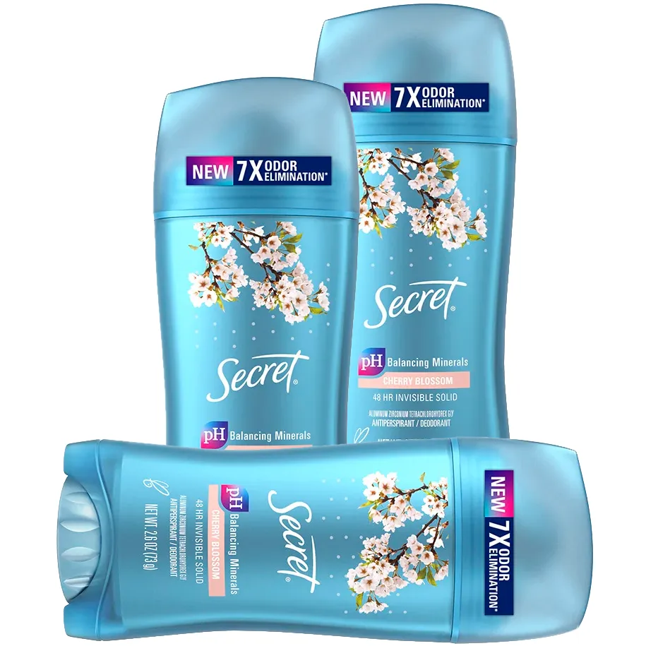 Free Secret Antiperspirants