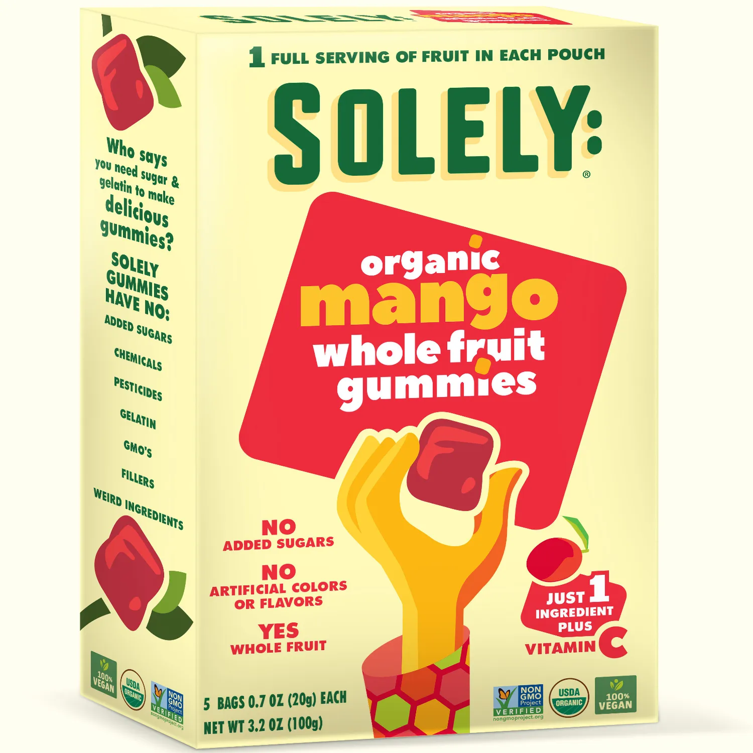 Free Solely's Organic Fruit Gummies