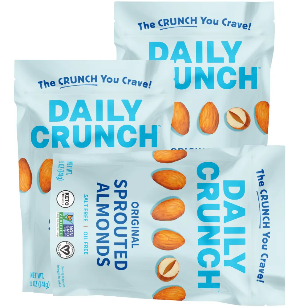 Free Sprouted Almond Snacks By Daily Crunch Snacks