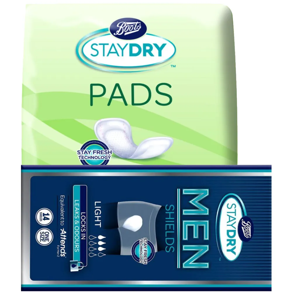 Free StayDry Incontinence Products