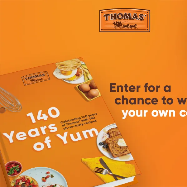 Free Thomas' Hardcopy Cookbook For Winners