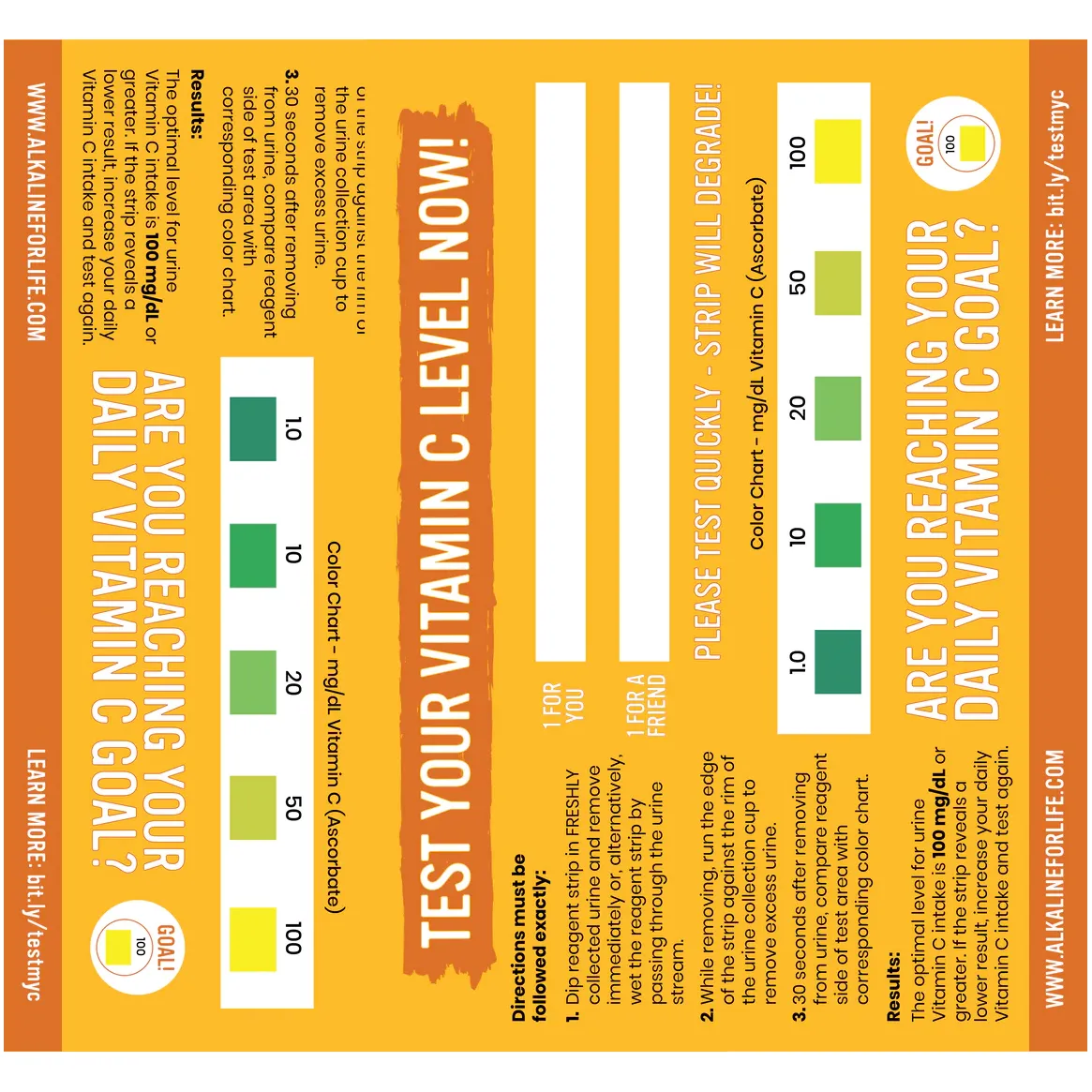 Free Vitamin C Test Kit