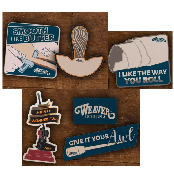 Free Weaver Leather Stickers