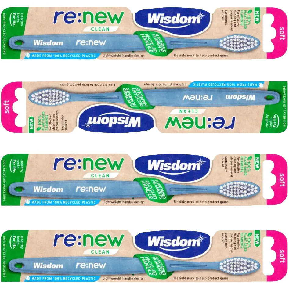 Free Wisdom Re:New Clean Triple Toothbrush