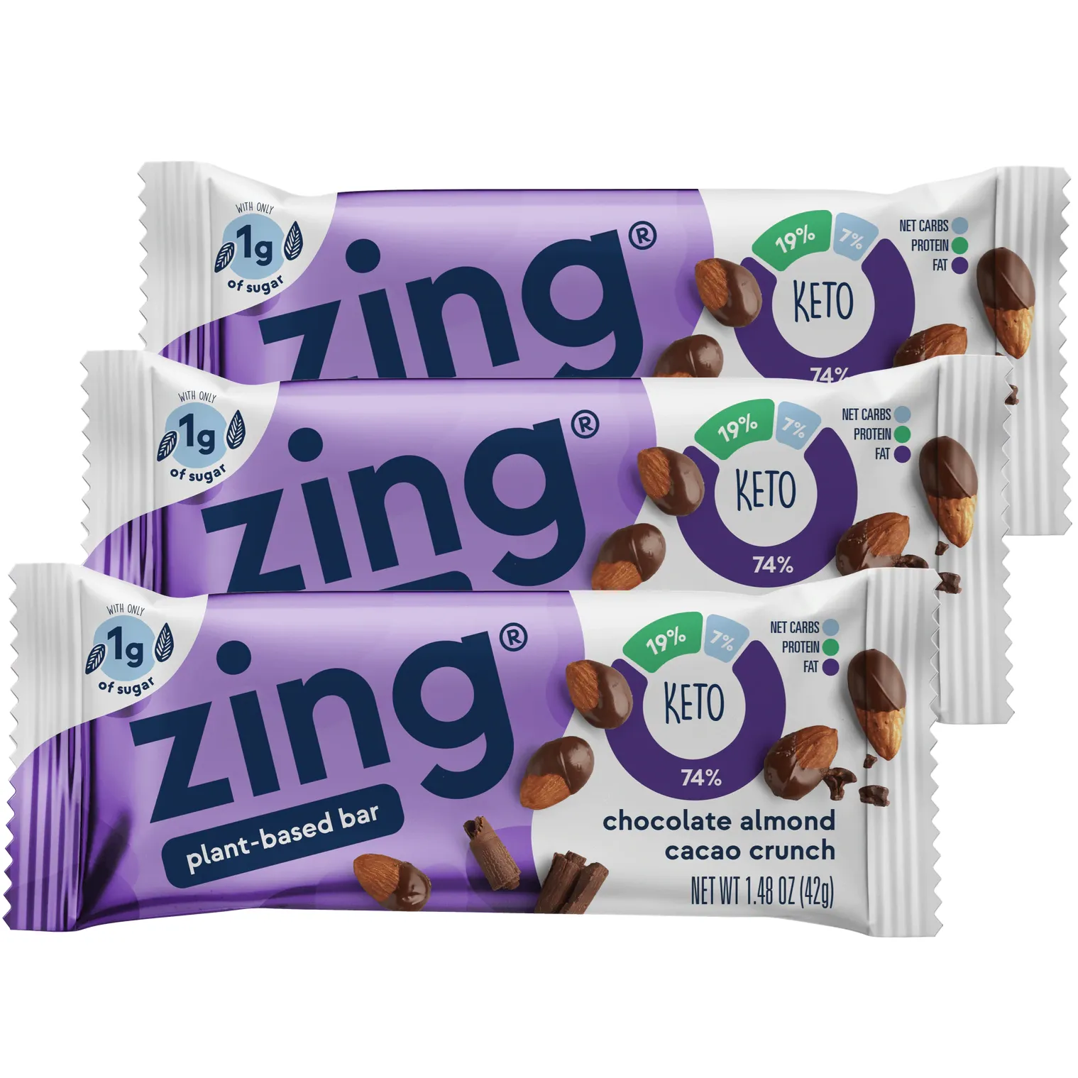 Free Zing Chocolate Almond Cacao Crunch Keto Bars