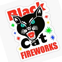 Get A Free Black Cat Fireworks Sticker