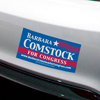 Get Your Comstock for Congress Bumper Sticker
