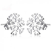 Get a free pair of Sterling Silver Snowflake Earrings With Every Purchase