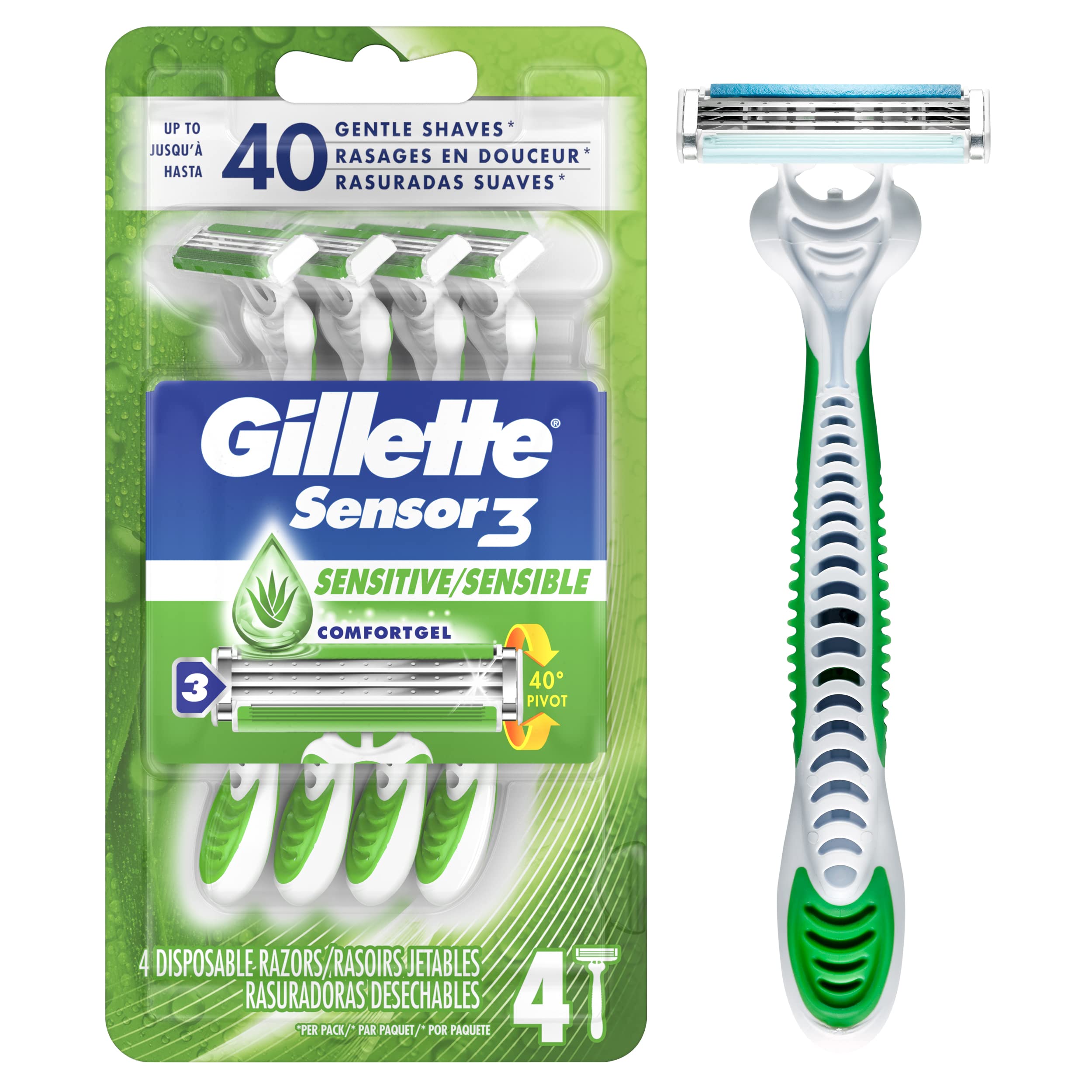 Free Gillette Sensor3 Sensitive Men's Disposable Razor from CVS