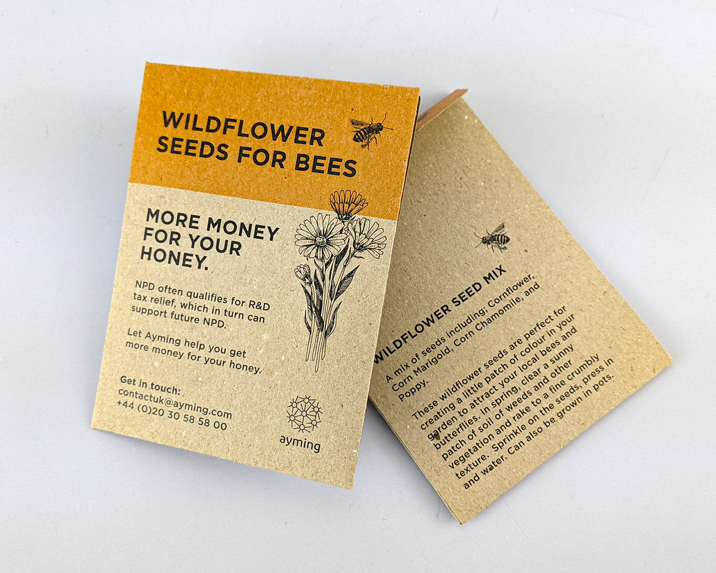 Free Honeybee-Friendly Wildflower Seed Packets