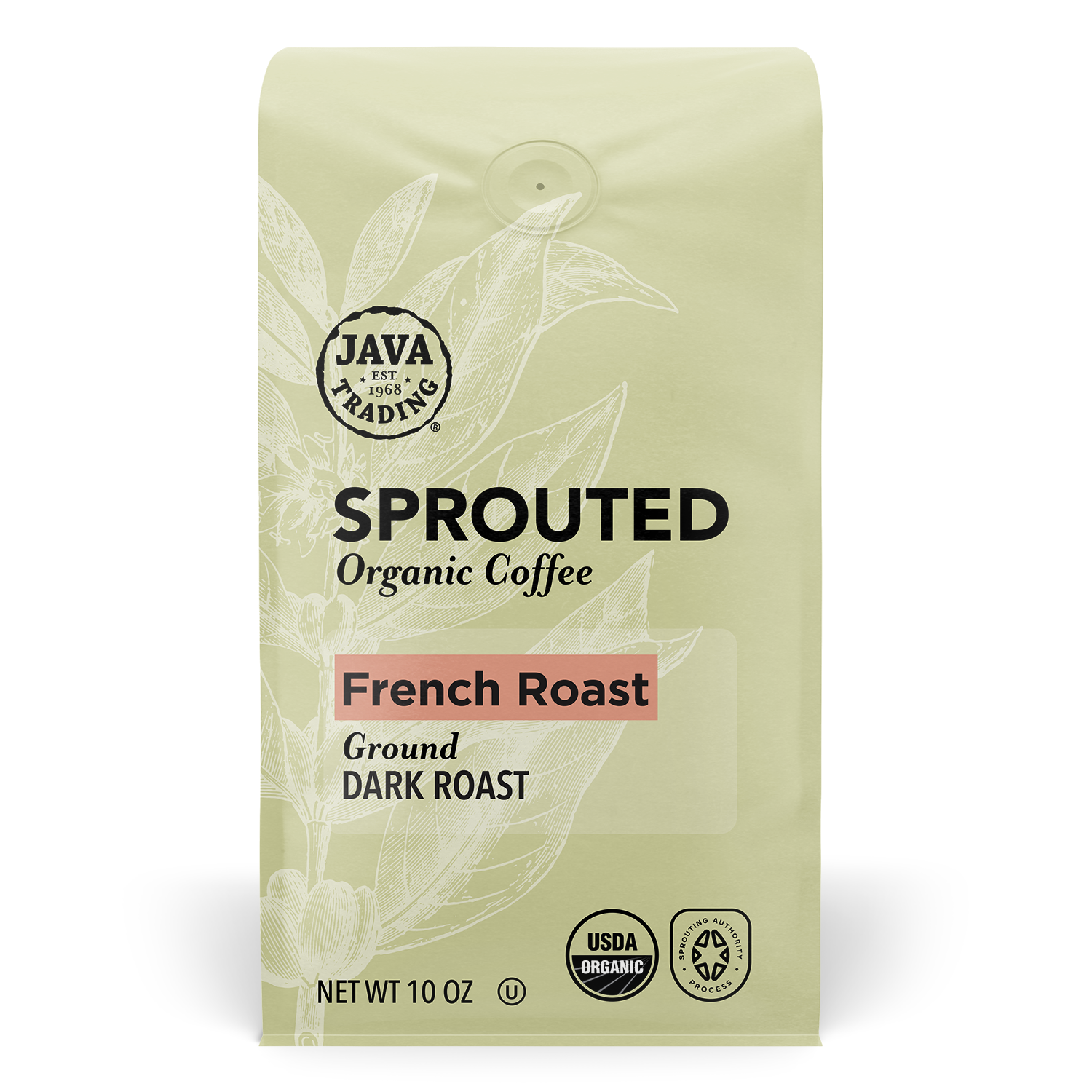 Free Java Trading Sprouted Organic French Roast Ground Coffee Sample from Freeosk